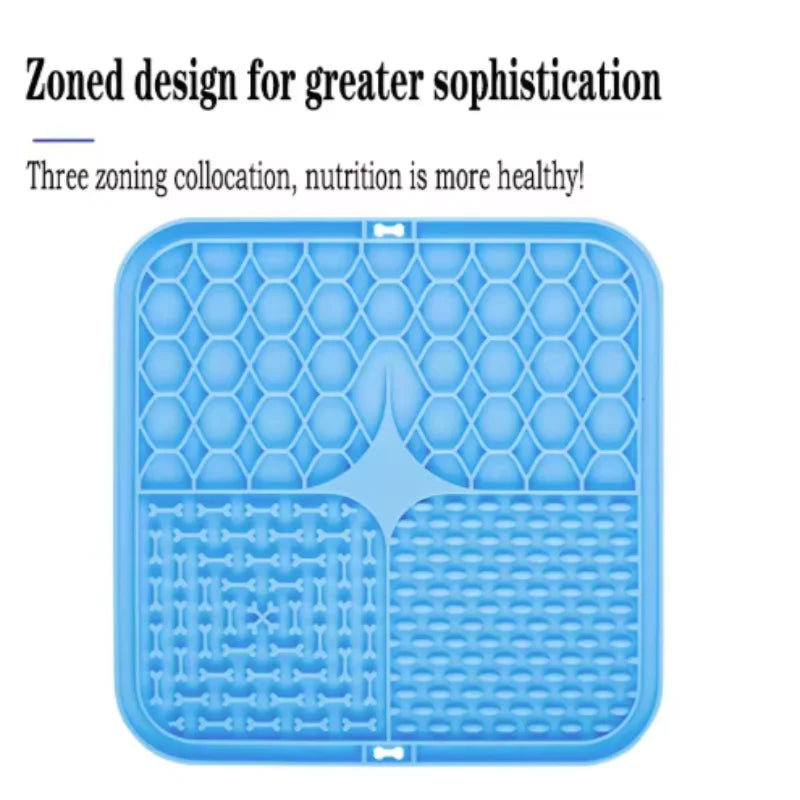 Pet Lick Silicone Mat Dogs Pet Slow Food Plate for Dog Bathing Distraction Silicone Dog Sucker Food Training Dog Feeder Supplies
